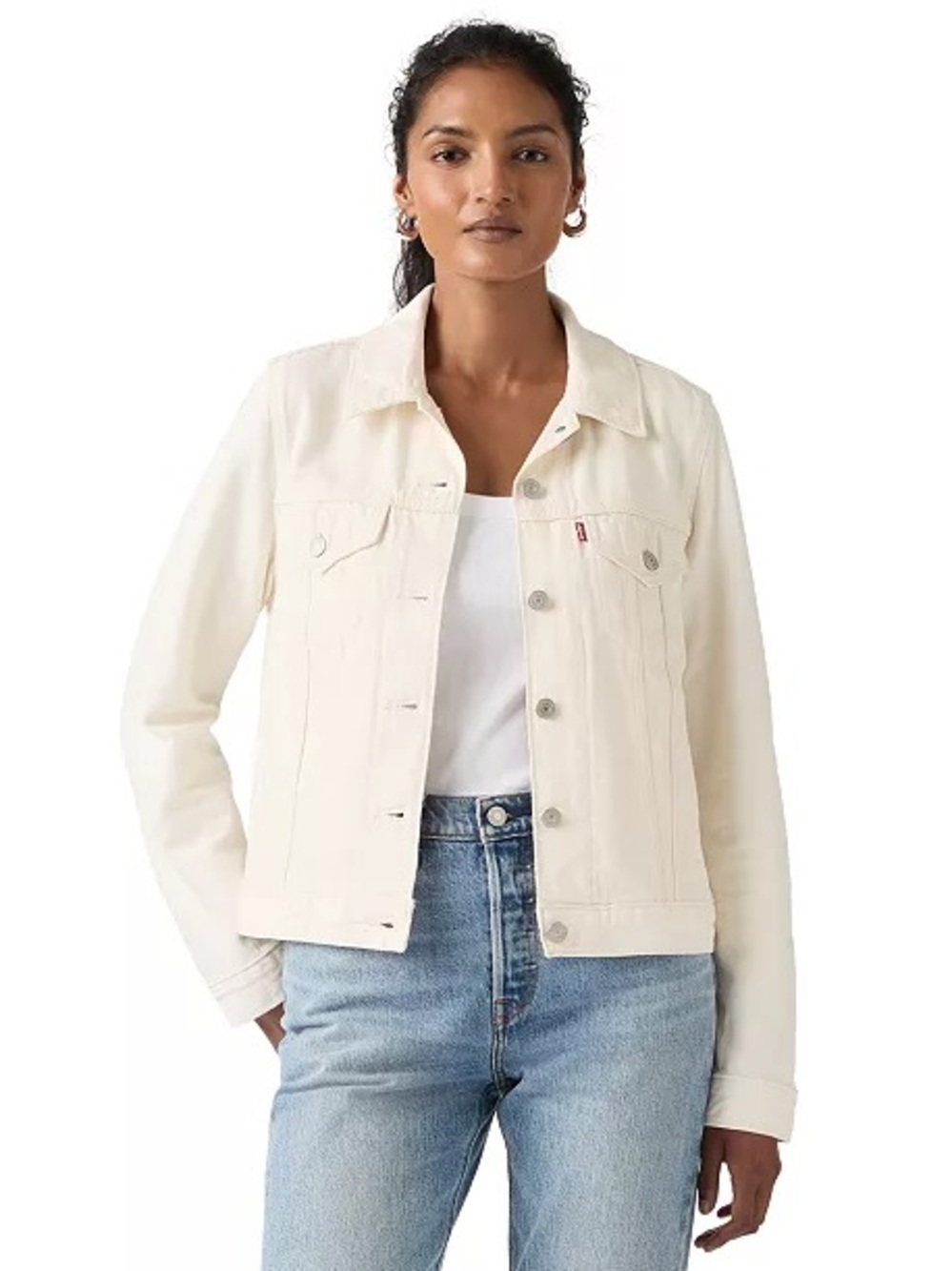 Levi's
Women's Original Cotton Denim Trucker Jacket Color: Blank Impact